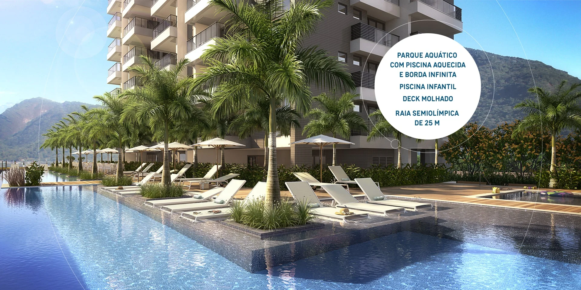 Ilustração das piscinas